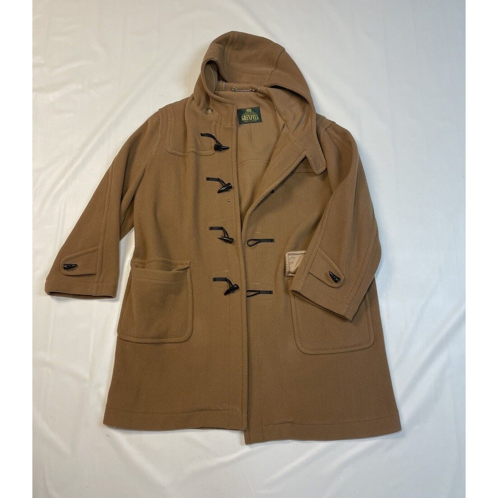 Grenfell Men's Merino Wool Original Duffle Coat Made In England Size 42